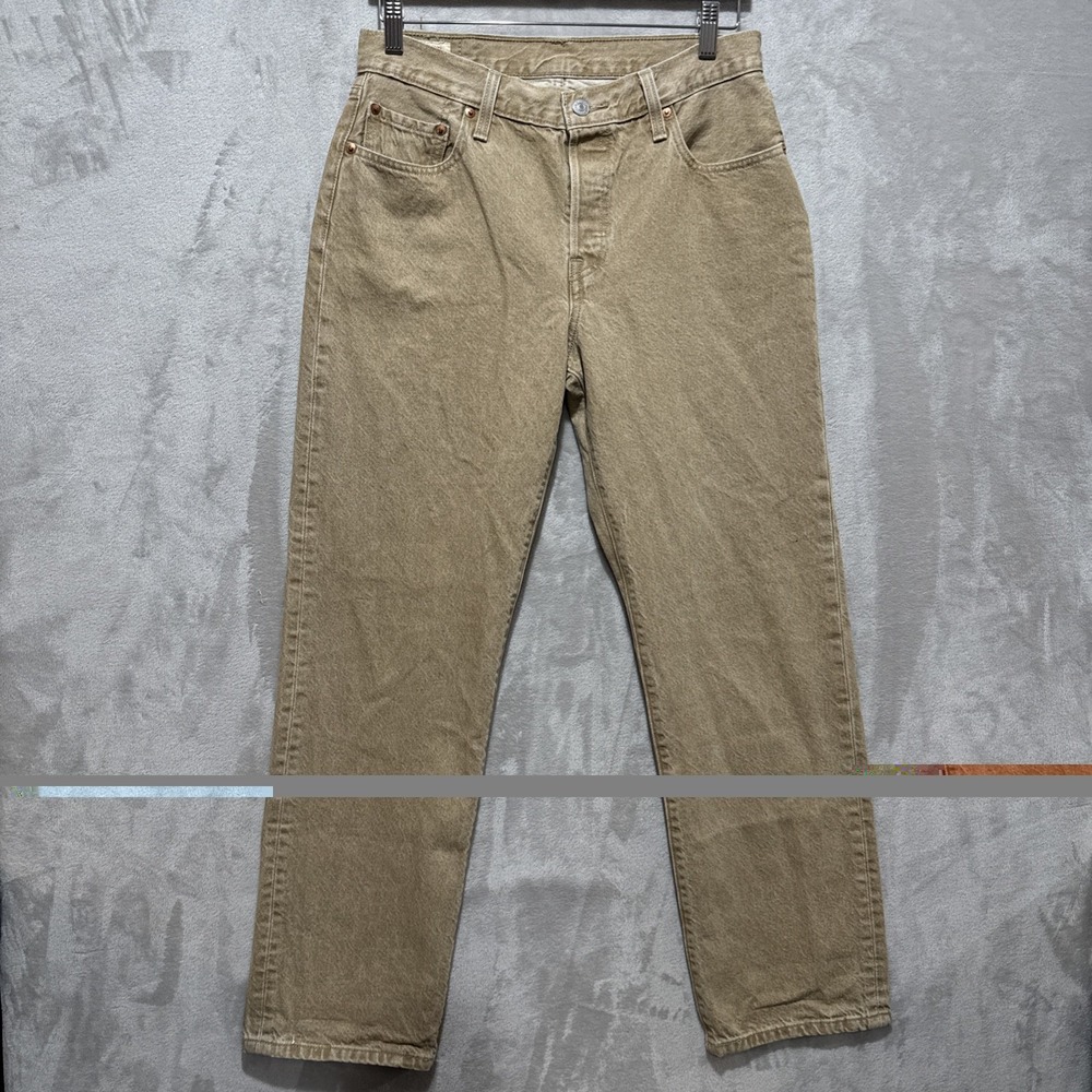 Levi's Premium 501 Rare Mushroom Tab Jeans Men's Size 28โ Beige Tan Button Fly